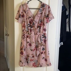 Pink floral dress! Great for summer